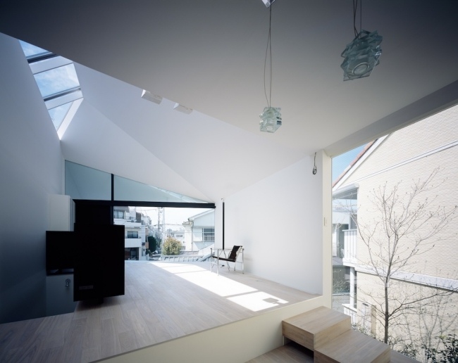 Modernes Haus Offener Wohnstil Schrägdach-Steildach 