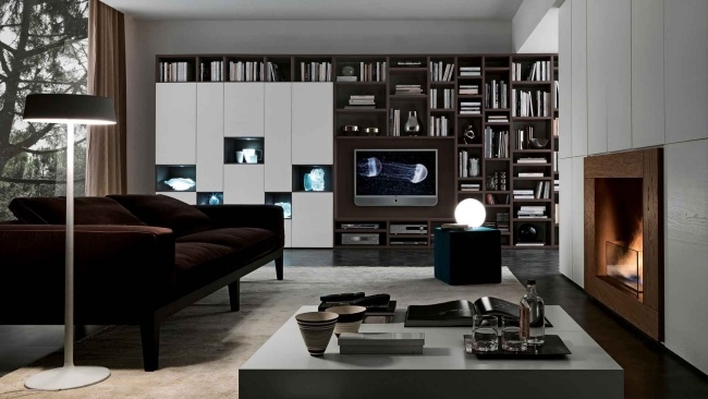 Regal mit Rückwand-Design Presotto-italienische Möbel-Beleuchtung Ideen