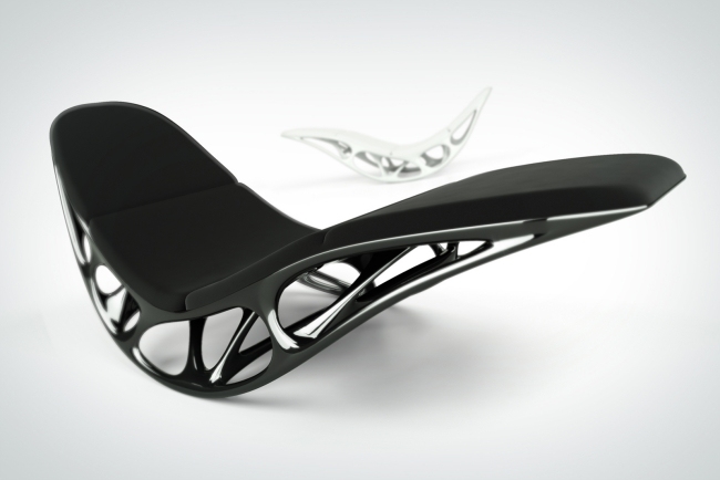 Relax Liege Futuristisches Design-schwarz weiß Ausführungen