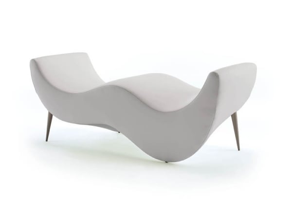 Relaxmöbel moderne-Stoffe Weiß-Sessel Holz Unterkonstruktion