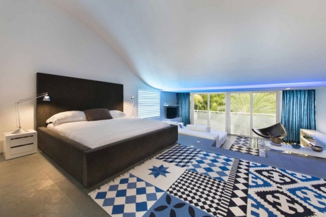 Schlafzimmer Dachschräge-Elegant Decken gestaltung-Ideen