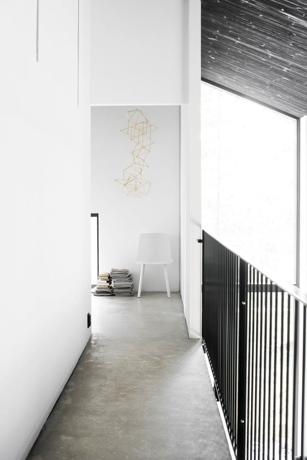Skandinavisches Design Interieur schwarz weiß-Kontraste erstellen
