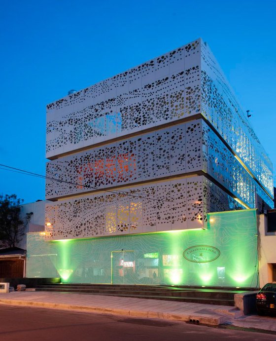 Spa-Zentrum Membran-Fassade Bogota-Metall Wandverkleidung