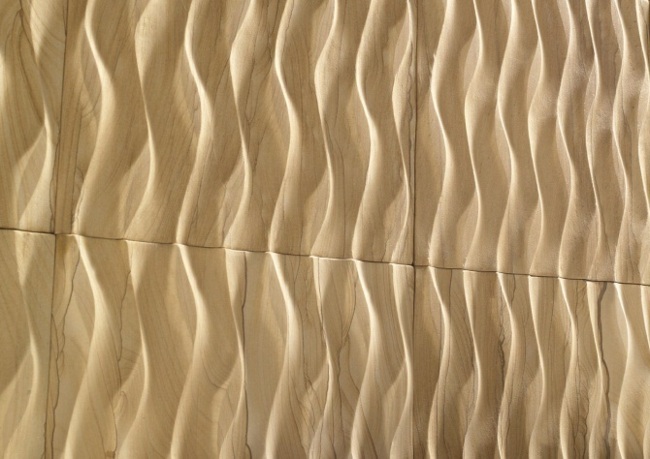 Sandstein Wellenform modernes Design beige Farbe