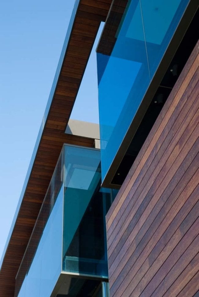 Studio 9one2-modernes Haus-massivholz Fassade Gestaltung Holz