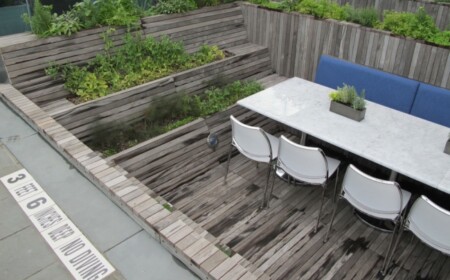 Terrasse Dach Holzboden-Verkleidung Essbereich im Einklang mit der Natur