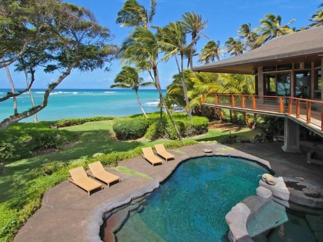 Traum Villa Hawaii Palmen Ozean