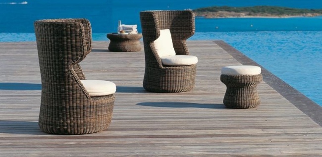 Unopiu Designer Möbel Außenbereich-ausgefallenes Relax Sessel