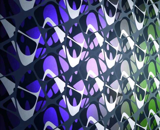 Wandbelag Detail Elastika Marburg Perlmutt-Matt-Effekte bewegung