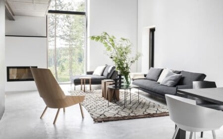 Weiß Interieur Holz Akzente-Setzen skandinavisch Stil Einrichtung