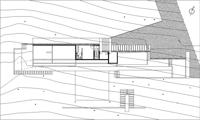 architekturplan treppen omnibus hang haus von pedro gubbins
