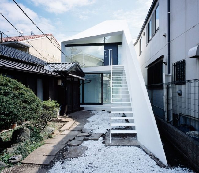 arrow wohnhaus apollo architekten tokyo außen treppe