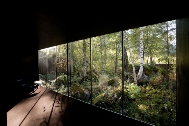 ausblick wald juvet designer landschaftshotel in norwegen