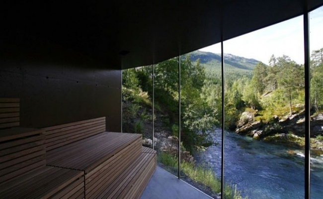 aussicht fluss juvet designer landschaftshotel in norwegen