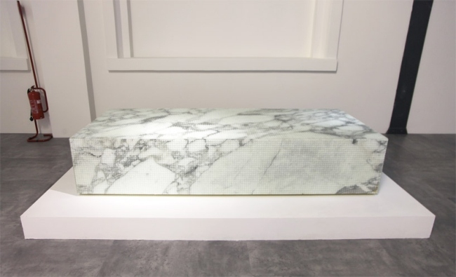 badmöbel serie nendo marmor sitzbank badezimmer