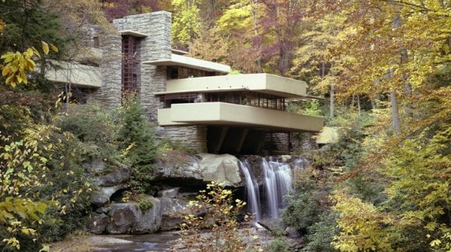 berühmte objekte fallingwater architektenhaus von frank lloyd wright