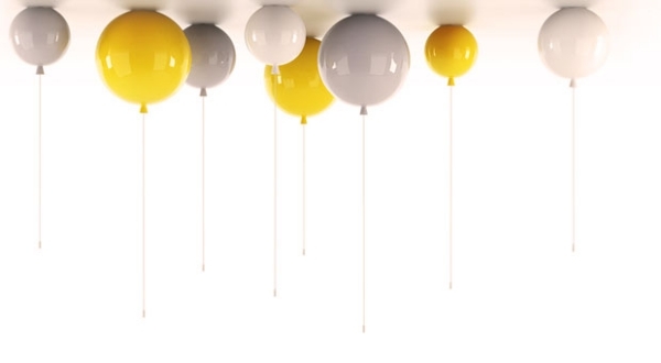 buntes glas verspielte designer leuchten in ballon form