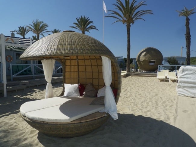 cocoon beach lounge bett schiere gardinen