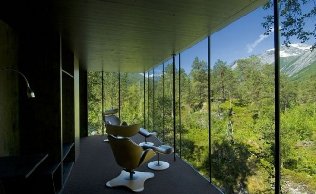 drehstühle modern juvet designer landschaftshotel in norwegen