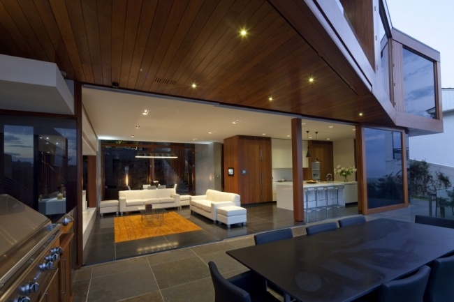 essbereich terrasse dreiteilige designer villa von turner