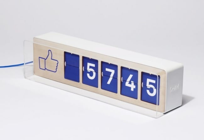 facebook likes fliike gerät design von smiirl