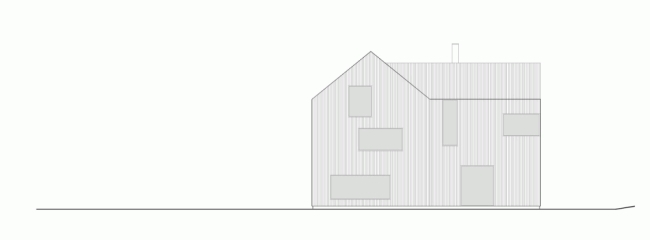 fassade architekturplan minimalistisches haus holz am zürichsee