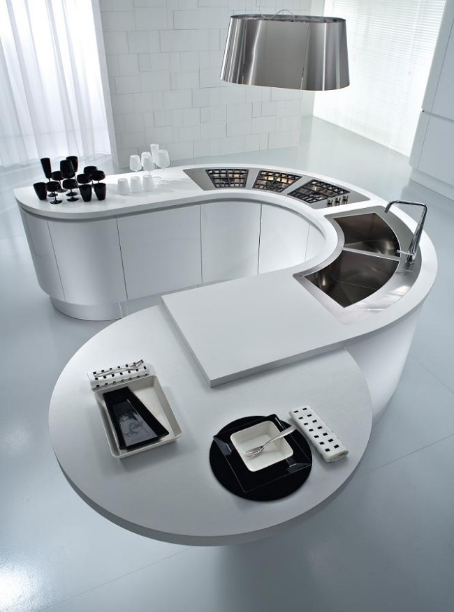 futuristisches modell moderne designer küche von pendini