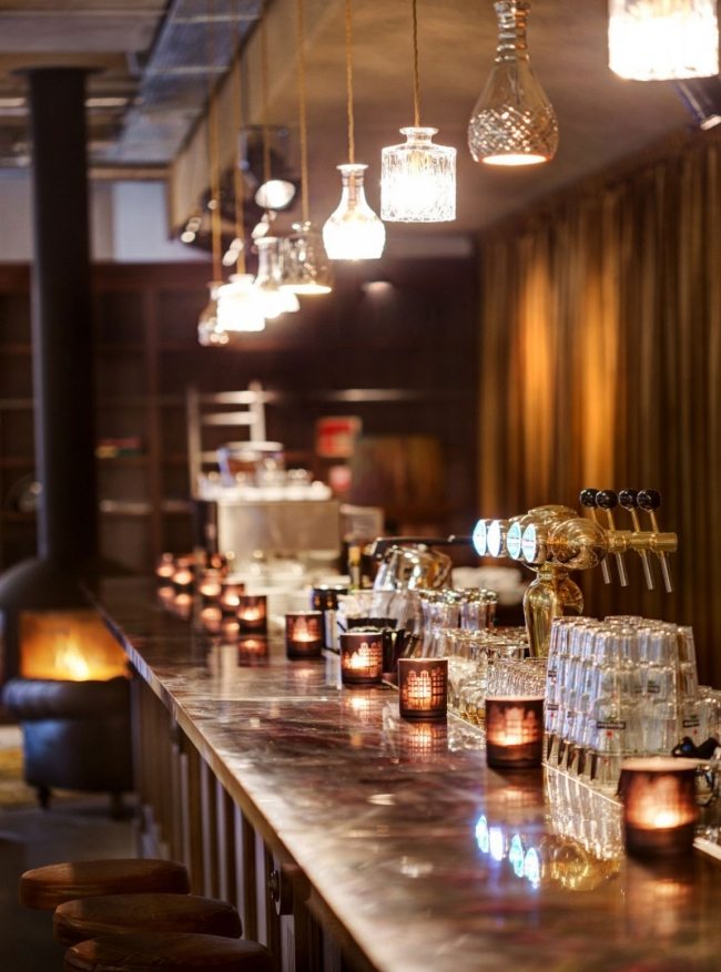 glas hängeleuchten luxus hotel v nesplein in amsterdam
