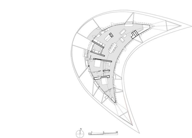 halbmond form crofthouse designer landhaus von james stockwell