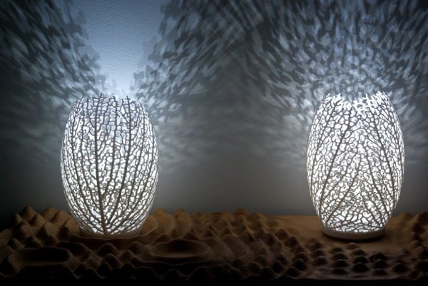 hyphae lampe nachtlampe 3D gedruckte möbelstücke