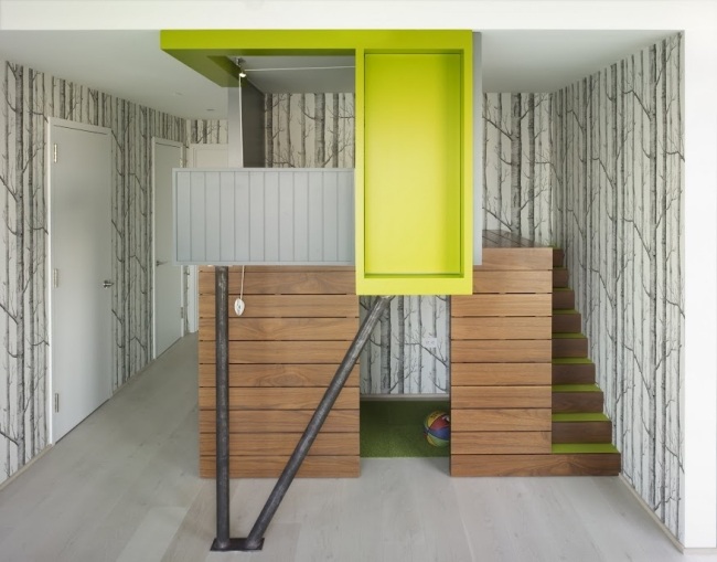 kinderhaus zu modernes wohnung interieur in bunten farben
