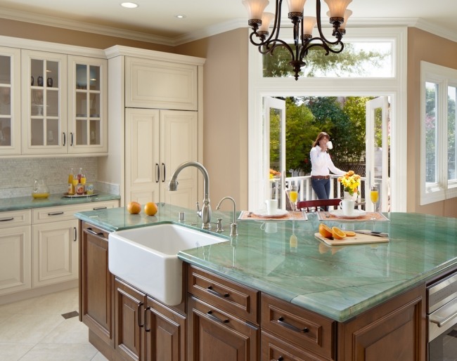 kücheninsel marmorplatte luxus designer küchen von bentwood