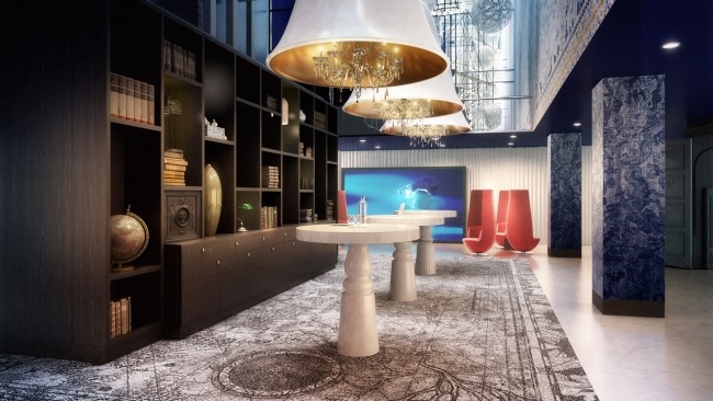 luxushotel design marcel wanders andaz amsterdam prinsengracht lobby