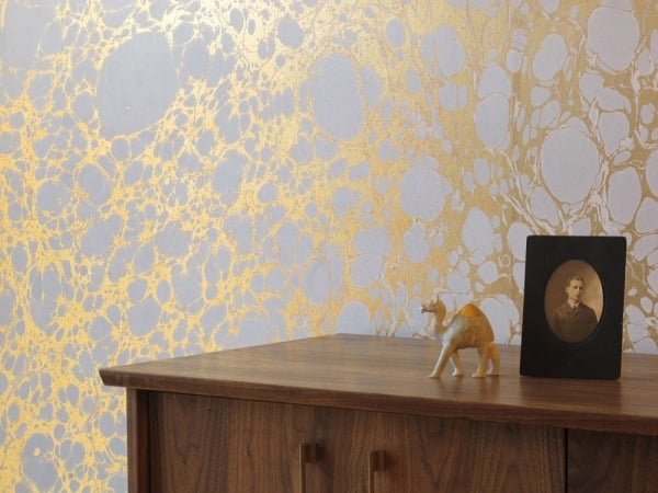 marmormuster gold designer tapeten von calico wallpaper