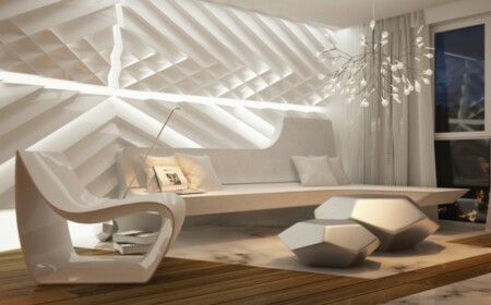 minimalistische Wohnung Einrichtung 3D Planung Designer Möbel