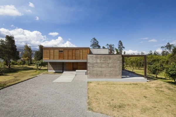 minimalistische Architektur zwei Stöcke Haus