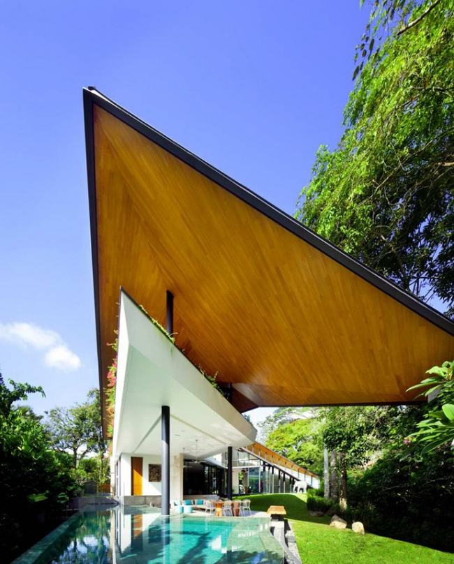 modernes Haus K2LD Architekten singapur dach pool terrasse