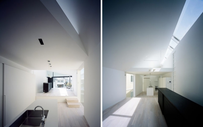 modernes wohnhaus tokyo minimalistische einrichtung küche