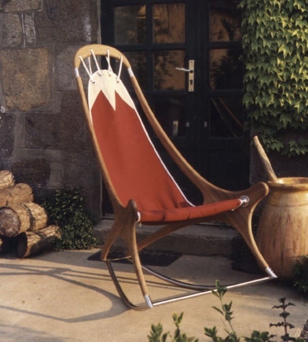 schaueklstuhl rot moderne stuhl designs von deck line