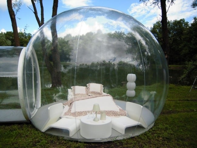 schlafzimmer im freien aufblasbares haus design als casa bubble