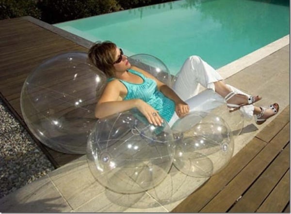 sittingbulles transparent aufblasbare gartenmöbel lounge designs