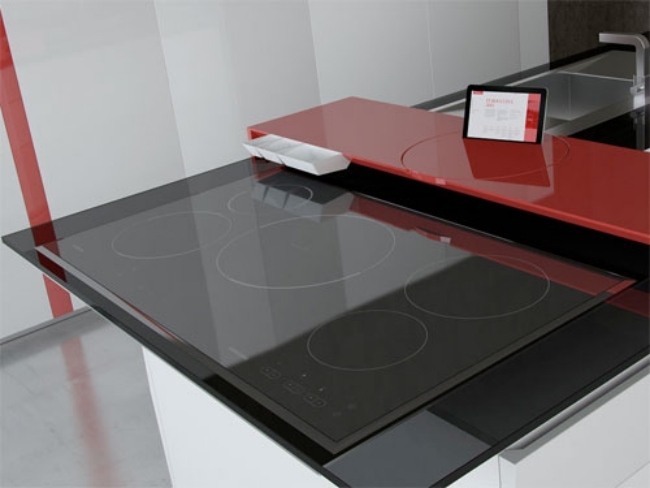 touchscreen oberfläche prisma designer küche von experientia toncelli