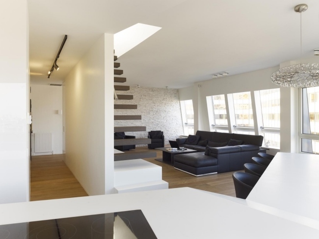 wohnzimmer schlicht modernes penthouse design von himacscf