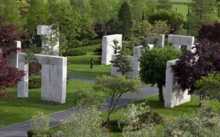 Baum Museum Schweiz Sandstein Wände Landschaftsbau Ideen