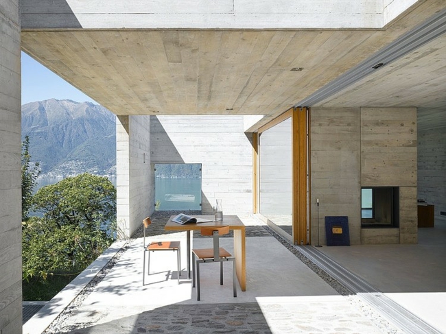 Betonhaus mit Seeblick hervorragende Architektur aus der 