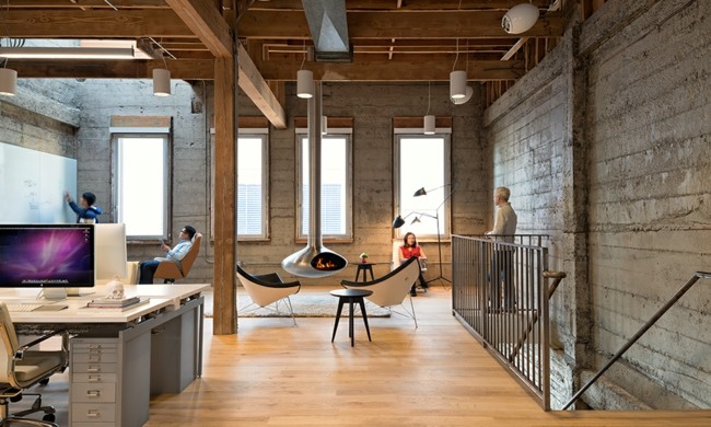 Holz Balken Decken Gestaltung Büro Einrichtung