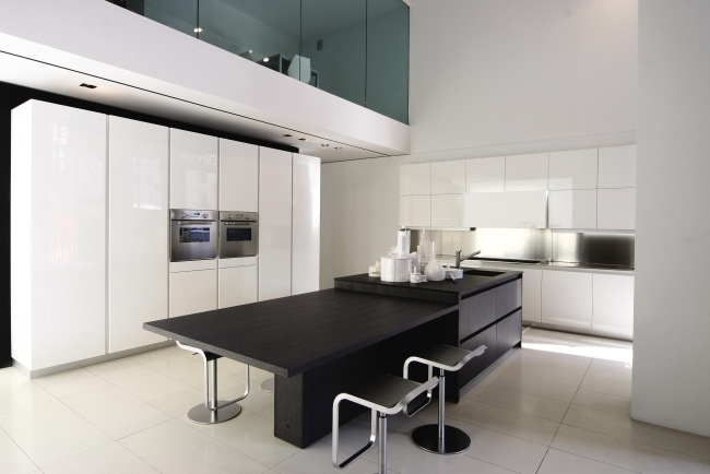 Binova küchen top qualität schwarz weiß kücheninsel essbereich