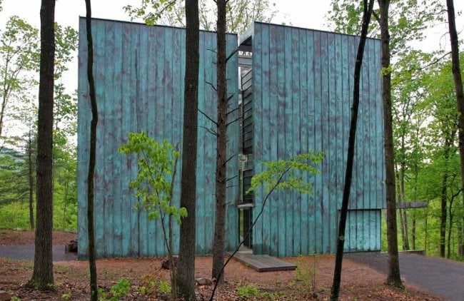 Bruneel Haus-im Wald-modern Seitenaussicht zeitgeschössig