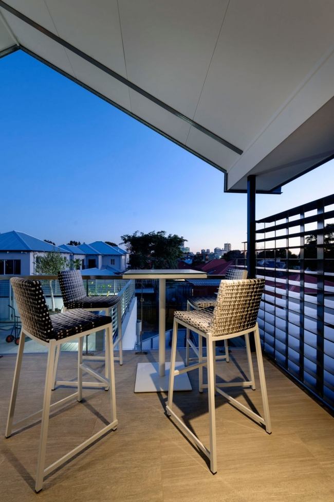 Chatsworth stadthaus australien balkon stühle