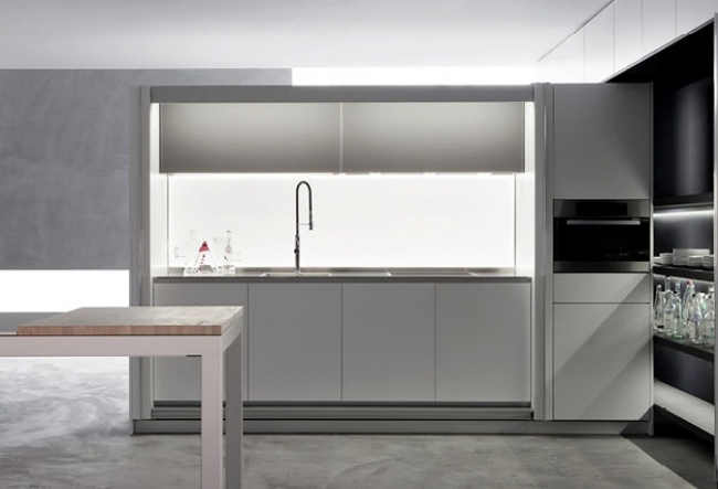 Designer Küche maximiert-den Wohnraum-Illuminierte Fläche Tivali Dante-Bonuccelli